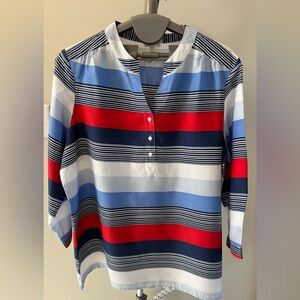 Talbots Women’s Striped Satin Top